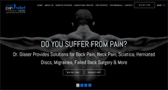 Desktop Screenshot of glaserpainrelief.com